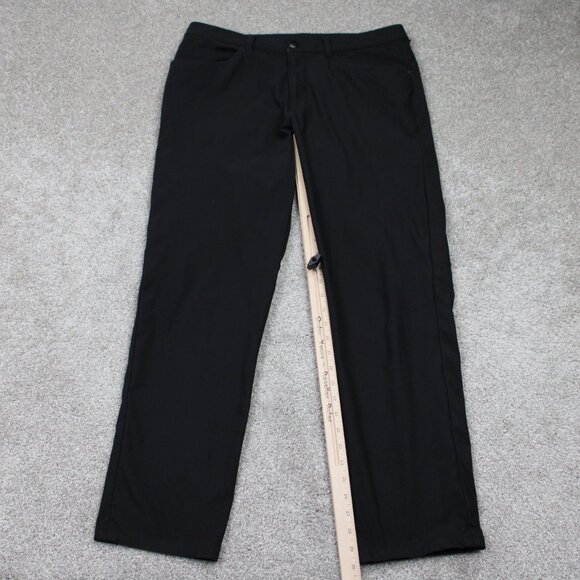 Lululemon ABC Pants Mens 34 Black 5-Pocket Athleisure Stretch w/ 30" inseam - Picture 3 of 13
